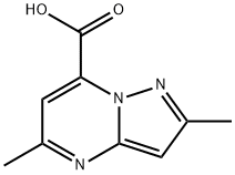 2,5-二甲基吡唑[1,5-A]嘧啶-7-羧酸,1011355-87-5,结构式