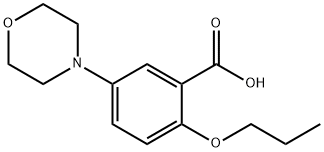 5-Morpholino-2-propoxybenzoic acid hydrochloride Structure
