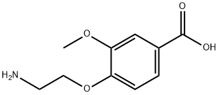 4-(2-aminoethoxy)-3-methoxybenzoic acid Struktur