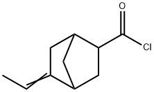 Bicyclo[2.2.1]heptane-2-carbonyl chloride, 5-ethylidene- (9CI) Structure