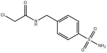 2-氯-N-[(4-氨磺酰基苯基)甲基]乙酰胺, 101167-02-6, 结构式