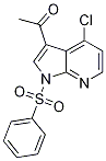 Ethanone, 1-[4-chloro-1-(phenylsulfonyl)-1H-pyrrolo[2,3-b]pyridin-3-yl]- Structure