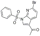 Ethanone, 1-[6-bromo-1-(phenylsulfonyl)-1H-pyrrolo[2,3-b]pyridin-3-yl]-|