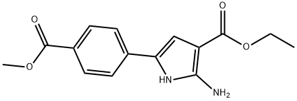 1H-Pyrrole-3-carboxylic acid, 2-aMino-5-[4-(Methoxycarbonyl)phenyl]-, ethyl ester|