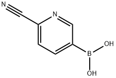 6-cyanopyridine-3-boronic acid Struktur