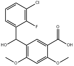 5-((3-chloro-2-fluorophenyl)(hydroxy)Methyl)-2,4-diMethoxybenzoic acid|1011732-91-4