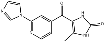 2H-Imidazol-2-one,  1,3-dihydro-4-[[2-(1H-imidazol-1-yl)-4-pyridinyl]carbonyl]-5-methyl-|