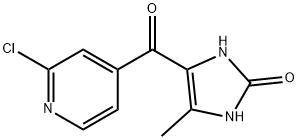 2H-Imidazol-2-one,  4-[(2-chloro-4-pyridinyl)carbonyl]-1,3-dihydro-5-methyl- 化学構造式