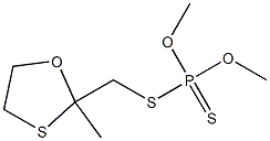 Dithiophosphoric acid O,O-dimethyl S-[(2-methyl-1,3-oxathiolan-2-yl)methyl] ester Structure