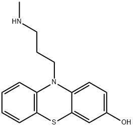 10-(3-methylaminopropyl)phenothiazin-3-ol 化学構造式