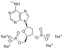 2'-DEOXY-N6-METHYLADENOSINE 3',5'-BISPHOSPHATE TETRAAMMONIUM SALT Struktur