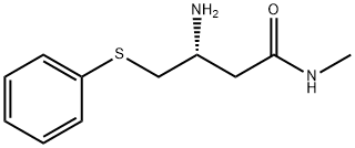 ButanaMide, 3-aMino-N-Methyl-4-(phenylthio)-, (3R)- Structure