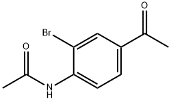 4'-アセトアミド-3'-ブロモアセトフェノン 化学構造式
