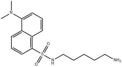 N-(5-アミノペンチル)-5-(ジメチルアミノ)-1-ナフタレンスルホンアミド 化学構造式