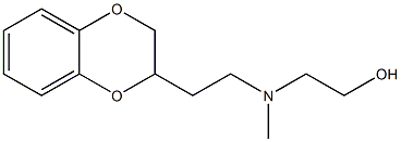2-(2-(N-(2-Hydroxyethyl)-N-methyl)aminoethyl)-1,4-benzodioxan Structure
