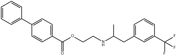 101221-55-0 2-[1-[3-(trifluoromethyl)phenyl]propan-2-ylamino]ethyl 4-phenylbenzoat e