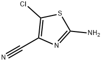 2-氨基-5-氯-4-噻唑甲腈, 101242-19-7, 结构式