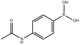 4-乙酰胺基苯硼酸, 101251-09-6, 结构式