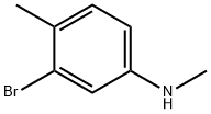 3-ブロモ-N,4-ジメチルアニリン 化学構造式