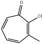 2,4,6-Cycloheptatrien-1-one,  2-chloro-3-methyl- 结构式