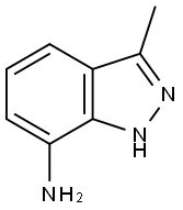 3-甲基-1H-吲唑-7-胺,101257-90-3,结构式