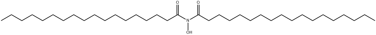 Octadecanamide, N-hydroxy-N-(1-oxooctadecyl)- 化学構造式