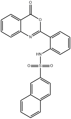 N-[2-(4-Oxo-4H-3,1-benzoxazin-2-yl)phenyl]-2-naphthalenesulfonamide Struktur