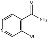 3-ヒドロキシ-4-ピリジンカルボキサミド 化学構造式