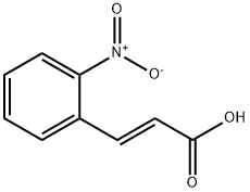 邻硝基苯乙烯酸(邻硝基肉桂酸), 1013-96-3, 结构式