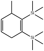 1,2-Bis(trimethylsilyl)-3-methylcyclohexa-1,4-diene Struktur
