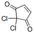 4-Cyclopentene-1,3-dione,  2,2-dichloro-,101328-96-5,结构式