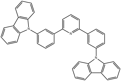 2,6-bis(3-(9H-carbazol-9-yl)phenyl)pyridine Struktur