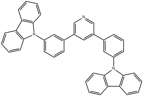 3,5-bis(3-(9H-carbazol-9-yl)phenyl)pyridine Structure