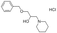 1-(苄氧基)-3-(哌啶-1-基)丙-2-醇盐酸盐, 101356-75-6, 结构式