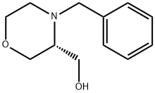 (R)-(4-ベンジルモルホリン-3-イル)メタノール 化学構造式