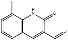 2-HYDROXY-8-METHYL-QUINOLINE-3-CARBALDEHYDE Struktur