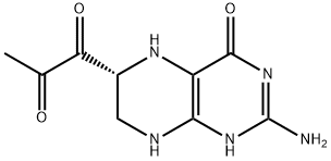 1-[(6R)-2-amino-4-oxo-5,6,7,8-tetrahydro-1H-pteridin-6-yl]propane-1,2- dione Struktur
