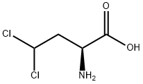 (S)-2-アミノ-4,4-ジクロロ酪酸 化学構造式