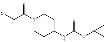 [1-(氯乙酰基)哌啶-4-基]氨基甲酸叔丁酯, 1013921-00-0, 结构式