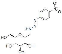 mannopyranosylmethyl-4-nitrophenyltriazene Structure