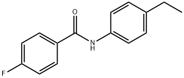 N-(4-乙基苯)-4-氟苯甲酰胺 结构式