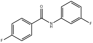 4-氟-N-(3-氟苯基)苯甲酰胺 结构式