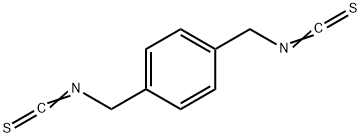 对苯二甲基二硫氰酸酯, 1014-99-9, 结构式