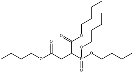 2-(Dibutoxyphosphinyl)succinic acid dibutyl ester Structure