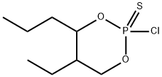 2-Chloro-5-ethyl-4-propyl-1,3,2-dioxaphosphorinane 2-sulfide 结构式