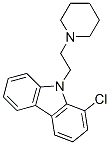 9-[2-(3,4,5,6-tetrahydro-2H-pyridin-1-yl)ethyl]carbazole chloride Structure