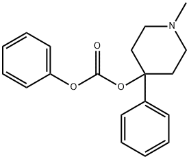 (1-methyl-4-phenyl-4-piperidyl) phenyl carbonate Structure