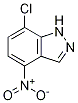 7-CHLORO-4-NITRO-1H-INDAZOLE, 101420-97-7, 结构式