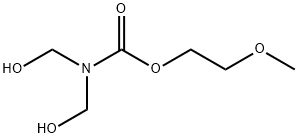 2-methoxyethyl bis(hydroxymethyl)carbamate Struktur