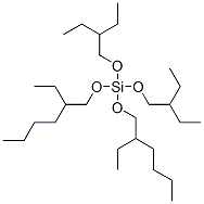 Bis(2-ethylbutyloxy)bis(2-ethylhexyloxy)silane 结构式
